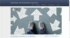 Desktop Screenshot of journalofpersonalfinance.com