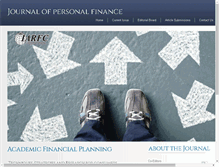 Tablet Screenshot of journalofpersonalfinance.com